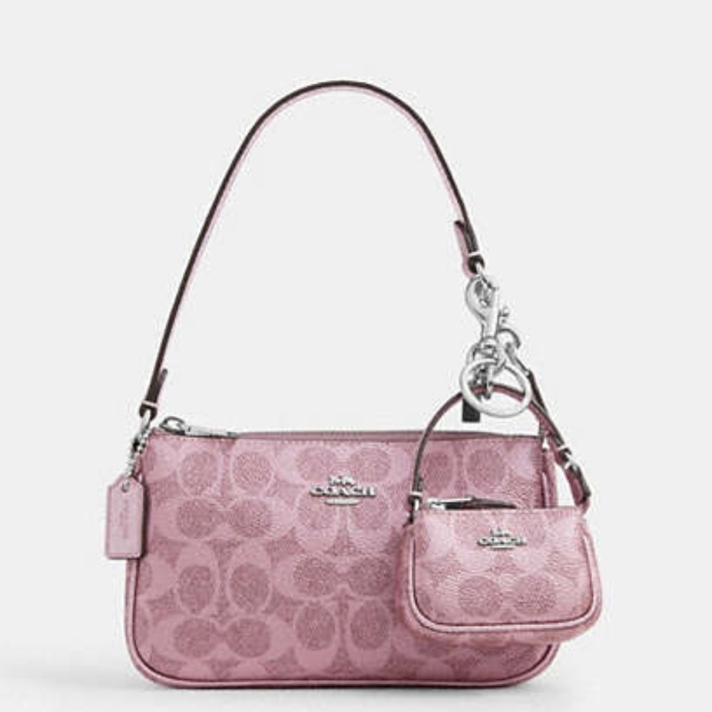 🎀🎀 New coach Boxed Nolita 19 And Nolita Bag Charm Set In Signature Canvas